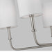 Myhouse Lighting Visual Comfort Studio - 3109305-962 - Five Light Chandelier - Foxdale - Brushed Nickel