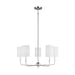 Myhouse Lighting Visual Comfort Studio - 3109305-962 - Five Light Chandelier - Foxdale - Brushed Nickel