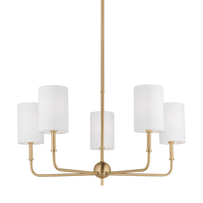 Myhouse Lighting Visual Comfort Studio - 3109305EN-848 - LED Chandelier - Foxdale - Satin Brass