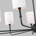 Myhouse Lighting Visual Comfort Studio - 3109309-112 - Nine Light Chandelier - Foxdale - Midnight Black