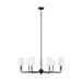 Myhouse Lighting Visual Comfort Studio - 3109309-112 - Nine Light Chandelier - Foxdale - Midnight Black