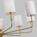 Myhouse Lighting Visual Comfort Studio - 3109309-848 - Nine Light Chandelier - Foxdale - Satin Brass