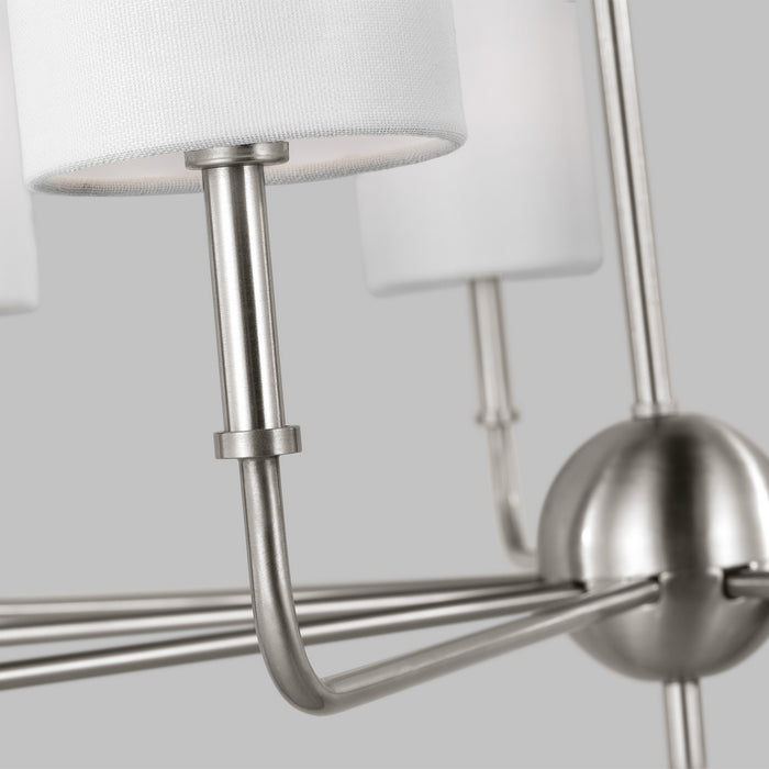 Myhouse Lighting Visual Comfort Studio - 3109309-962 - Nine Light Chandelier - Foxdale - Brushed Nickel