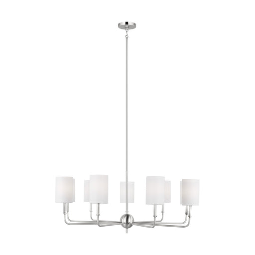 Myhouse Lighting Visual Comfort Studio - 3109309-962 - Nine Light Chandelier - Foxdale - Brushed Nickel