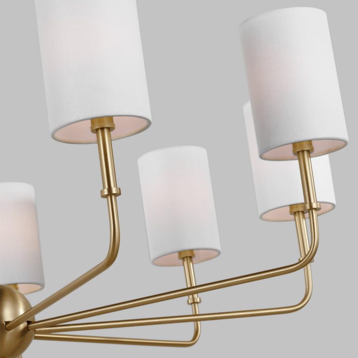 Myhouse Lighting Visual Comfort Studio - 3109309EN-848 - LED Chandelier - Foxdale - Satin Brass