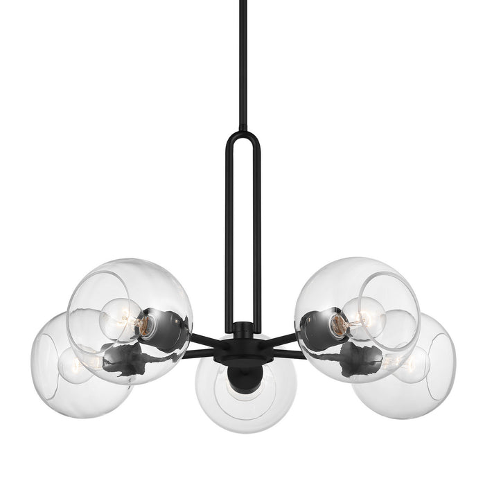 Myhouse Lighting Visual Comfort Studio - 3155705-112 - Five Light Chandelier - Codyn - Midnight Black