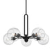 Myhouse Lighting Visual Comfort Studio - 3155705-112 - Five Light Chandelier - Codyn - Midnight Black