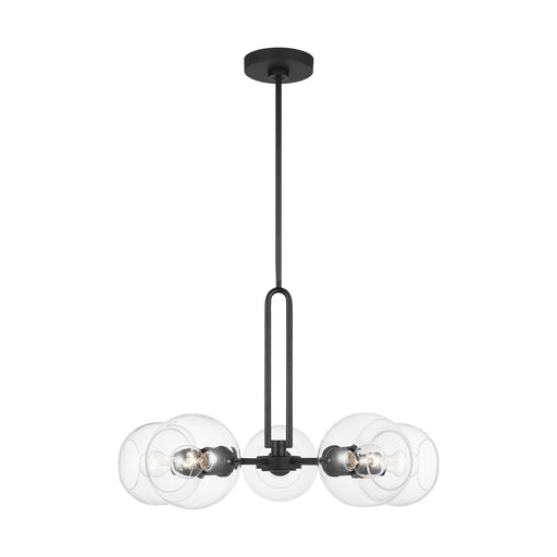 Myhouse Lighting Visual Comfort Studio - 3155705-112 - Five Light Chandelier - Codyn - Midnight Black