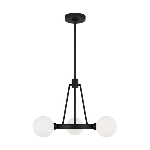 Myhouse Lighting Visual Comfort Studio - 3161603-112 - Three Light Chandelier - Clybourn - Midnight Black