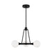 Myhouse Lighting Visual Comfort Studio - 3161603-112 - Three Light Chandelier - Clybourn - Midnight Black