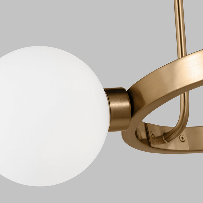 Myhouse Lighting Visual Comfort Studio - 3161603-848 - Three Light Chandelier - Clybourn - Satin Brass