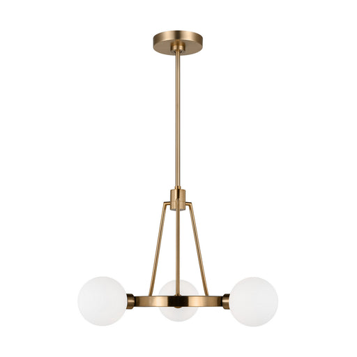 Myhouse Lighting Visual Comfort Studio - 3161603-848 - Three Light Chandelier - Clybourn - Satin Brass