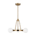 Myhouse Lighting Visual Comfort Studio - 3161603-848 - Three Light Chandelier - Clybourn - Satin Brass