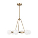 Myhouse Lighting Visual Comfort Studio - 3161606-848 - Six Light Chandelier - Clybourn - Satin Brass