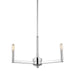 Myhouse Lighting Visual Comfort Studio - 3164203-05 - Three Light Chandelier - Fullton - Chrome