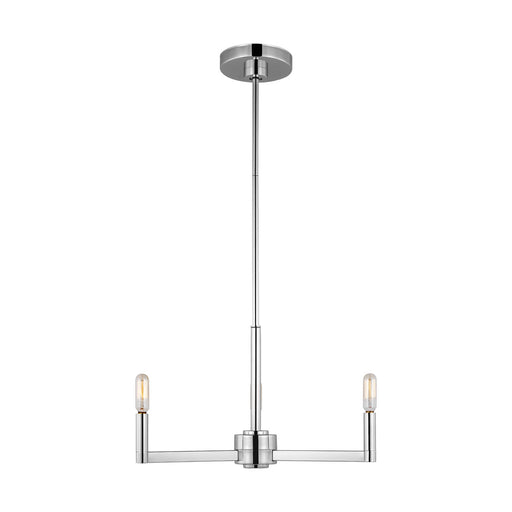 Myhouse Lighting Visual Comfort Studio - 3164203-05 - Three Light Chandelier - Fullton - Chrome