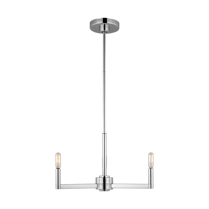 Myhouse Lighting Visual Comfort Studio - 3164203-05 - Three Light Chandelier - Fullton - Chrome