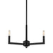 Myhouse Lighting Visual Comfort Studio - 3164203-112 - Three Light Chandelier - Fullton - Midnight Black