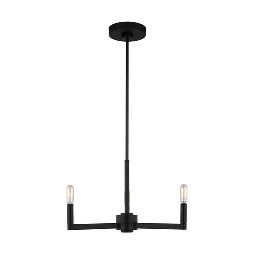 Myhouse Lighting Visual Comfort Studio - 3164203-112 - Three Light Chandelier - Fullton - Midnight Black