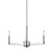 Myhouse Lighting Visual Comfort Studio - 3164203-962 - Three Light Chandelier - Fullton - Brushed Nickel