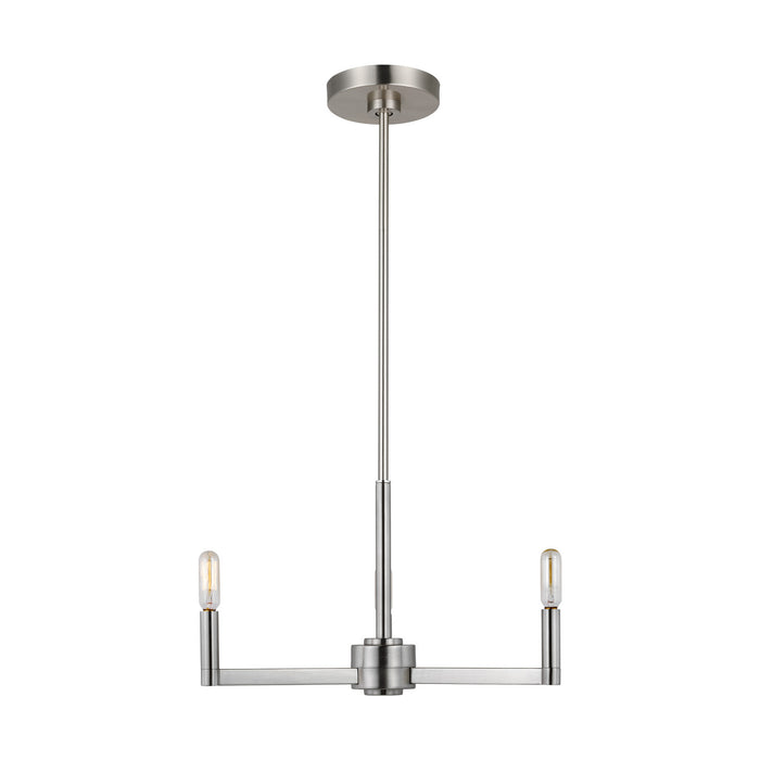 Myhouse Lighting Visual Comfort Studio - 3164203-962 - Three Light Chandelier - Fullton - Brushed Nickel