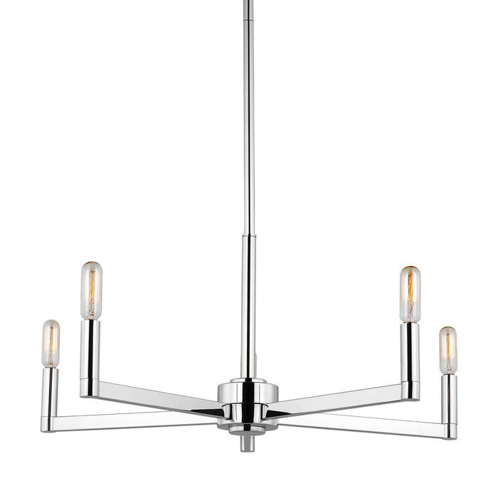 Myhouse Lighting Visual Comfort Studio - 3164205-05 - Five Light Chandelier - Fullton - Chrome