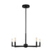 Myhouse Lighting Visual Comfort Studio - 3164205-112 - Five Light Chandelier - Fullton - Midnight Black