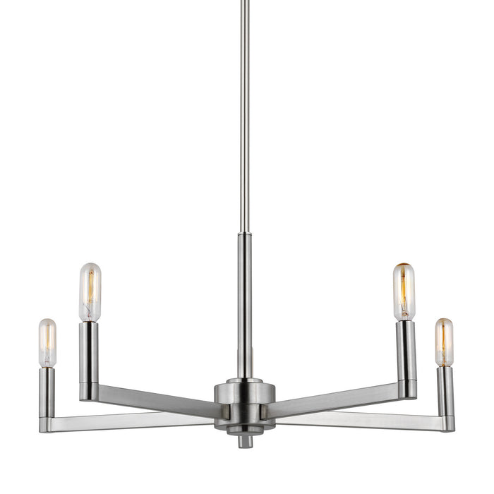 Myhouse Lighting Visual Comfort Studio - 3164205-962 - Five Light Chandelier - Fullton - Brushed Nickel