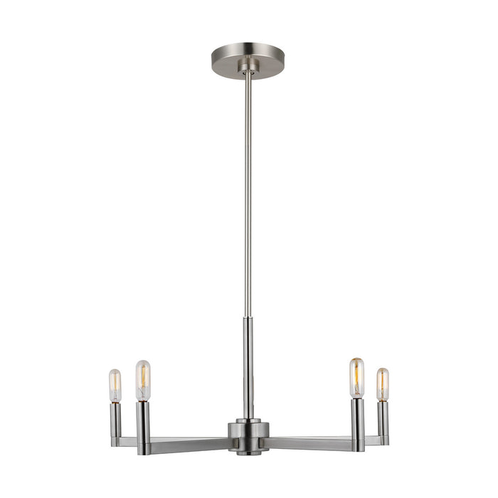 Myhouse Lighting Visual Comfort Studio - 3164205-962 - Five Light Chandelier - Fullton - Brushed Nickel