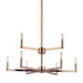 Myhouse Lighting Visual Comfort Studio - 3164209-848 - Nine Light Chandelier - Fullton - Satin Brass