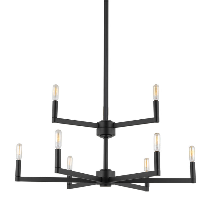 Myhouse Lighting Visual Comfort Studio - 3164209EN-112 - LED Chandelier - Fullton - Midnight Black