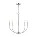 Myhouse Lighting Visual Comfort Studio - 3167105-962 - Five Light Chandelier - Greenwich - Brushed Nickel