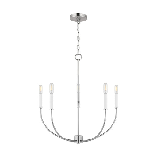 Myhouse Lighting Visual Comfort Studio - 3167105-962 - Five Light Chandelier - Greenwich - Brushed Nickel