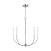 Myhouse Lighting Visual Comfort Studio - 3167105-962 - Five Light Chandelier - Greenwich - Brushed Nickel