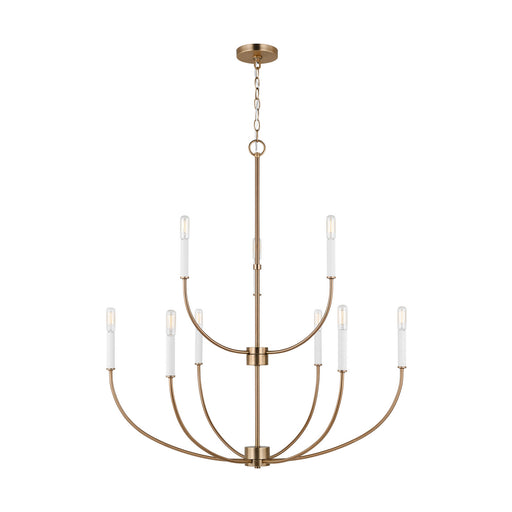 Myhouse Lighting Visual Comfort Studio - 3167109-848 - Nine Light Chandelier - Greenwich - Satin Brass