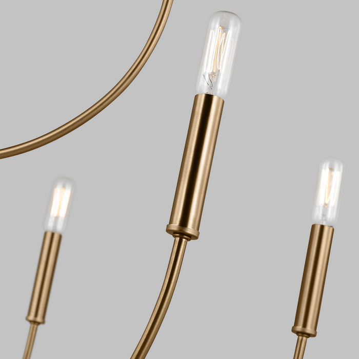 Myhouse Lighting Visual Comfort Studio - 3167109EN-848 - LED Chandelier - Greenwich - Satin Brass