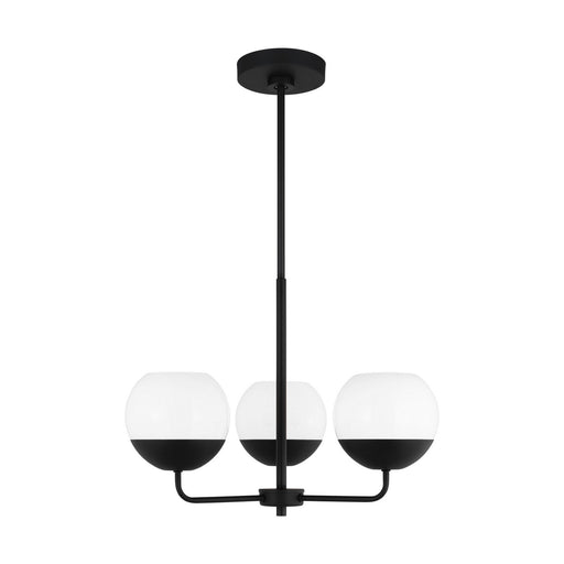 Myhouse Lighting Visual Comfort Studio - 3168103-112 - Three Light Chandelier - Alvin - Midnight Black