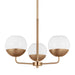 Myhouse Lighting Visual Comfort Studio - 3168103-848 - Three Light Chandelier - Alvin - Satin Brass