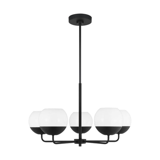 Myhouse Lighting Visual Comfort Studio - 3168105-112 - Five Light Chandelier - Alvin - Midnight Black