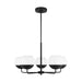 Myhouse Lighting Visual Comfort Studio - 3168105-112 - Five Light Chandelier - Alvin - Midnight Black