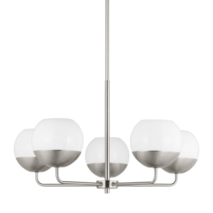 Myhouse Lighting Visual Comfort Studio - 3168105-962 - Five Light Chandelier - Alvin - Brushed Nickel