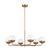 Myhouse Lighting Visual Comfort Studio - 3168106-848 - Six Light Chandelier - Alvin - Satin Brass