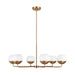 Myhouse Lighting Visual Comfort Studio - 3168106-848 - Six Light Chandelier - Alvin - Satin Brass