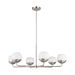 Myhouse Lighting Visual Comfort Studio - 3168106-962 - Six Light Chandelier - Alvin - Brushed Nickel