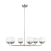 Myhouse Lighting Visual Comfort Studio - 3168106-962 - Six Light Chandelier - Alvin - Brushed Nickel