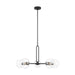 Myhouse Lighting Visual Comfort Studio - 3255705-112 - Five Light Chandelier - Codyn - Midnight Black