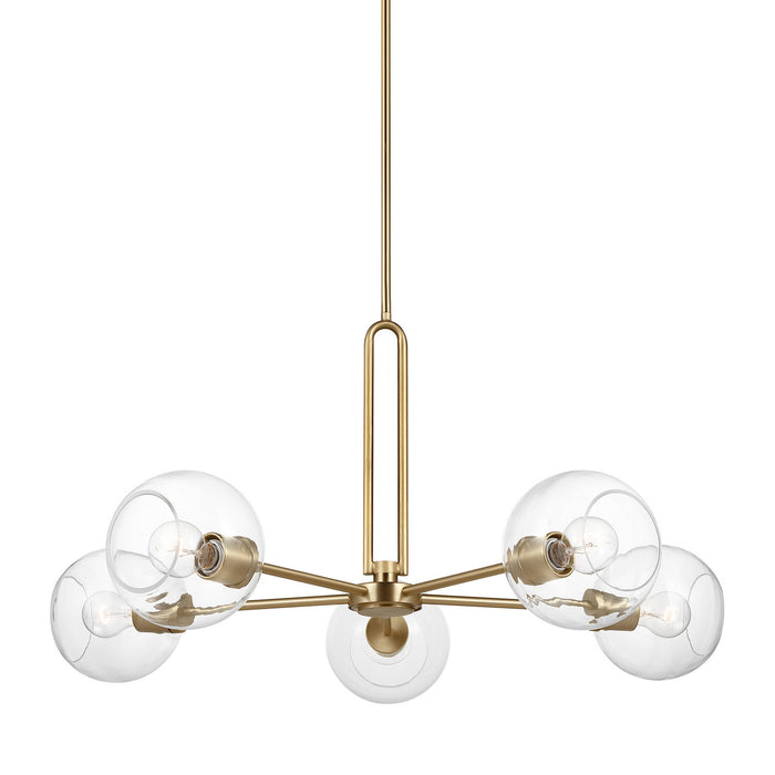 Myhouse Lighting Visual Comfort Studio - 3255705-848 - Five Light Chandelier - Codyn - Satin Brass