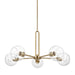 Myhouse Lighting Visual Comfort Studio - 3255705-848 - Five Light Chandelier - Codyn - Satin Brass