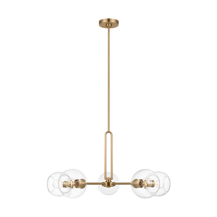 Myhouse Lighting Visual Comfort Studio - 3255705-848 - Five Light Chandelier - Codyn - Satin Brass