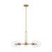 Myhouse Lighting Visual Comfort Studio - 3255705-848 - Five Light Chandelier - Codyn - Satin Brass